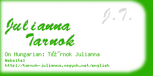 julianna tarnok business card